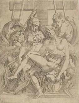 Antonio Fantuzzi Gallery: Pieta, 1540-45. Creator: Antonio Fantuzzi