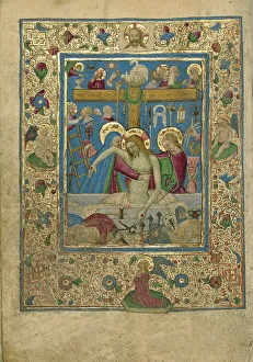 Stigmata Prints: The Pieta; Book of Hours, about 1460. Creator: Unknown