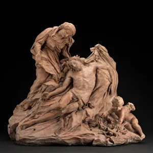 Dead Body Collection: Pieta, c. 1686. Creator: Filippo Parodi
