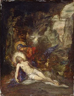 Piet Prints: Pieta, c. 1876. Artist: Moreau, Gustave (1826-1898)