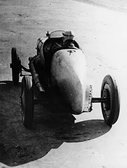 Pietro Prints: Pietro Bordino driving away in a 2 litre Fiat, 1924