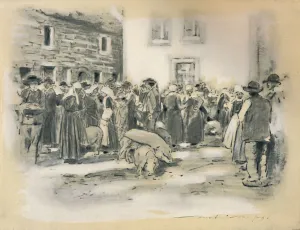 Dorothy Prints: Pig Market, 1903. Artist: Mortimer L Menpes