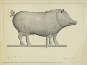 Weather Vane Prints: Pig Weather Vane, c. 1937. Creator: Salvatore Borrazzo