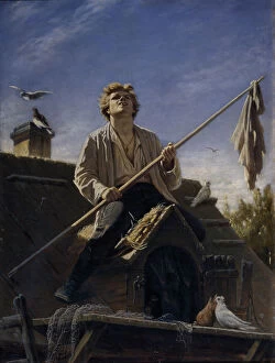 A pigeon fancier, 1874. Artist: Perov, Vasili Grigoryevich (1834-1882)