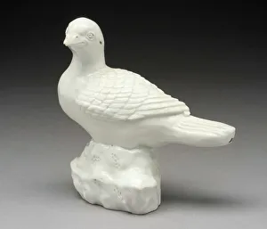 Hirado Ware Prints: Pigeon-shaped Water Dropper or Okimono, 19th century. Creator: Unknown
