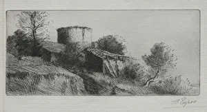 The Pigeon Tower. Creator: Alphonse Legros (French, 1837-1911)