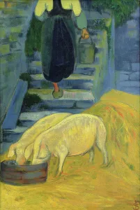 Paul 1864 1927 Prints: The pigs, 1889. Creator: Sérusier, Paul (1864-1927)