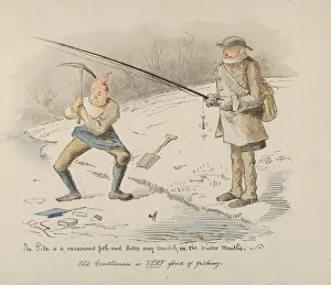 Pickaxe Prints: The Pike is a voracious fish and bites readily in the Winter months-Old Gentleman