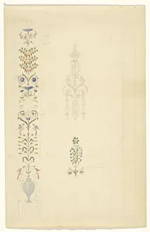 Sketch Book Prints: Pilast filling and two parts of pilasters