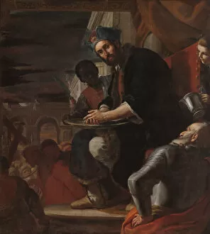 Images Dated 10th February 2020: Pilate Washing His Hands, 1663. Creator: Mattia Preti