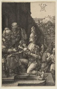 Sentenced Prints: Pilate Washing His Hands, from The Passion, 1512. Creator: Albrecht Durer