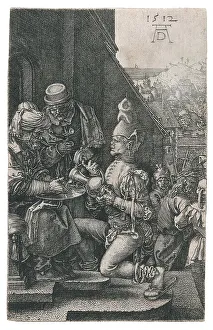 Jesu Prints: Pilate Washing His Hands, from the series The Small Passion