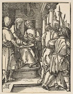 Pilate Washing His Hands, from The Small Passion, ca. 1509. Creator: Albrecht Durer