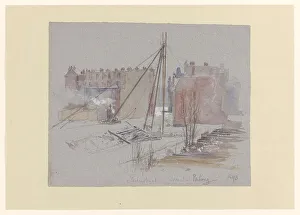 Pile-driving on Van Eeghenstraat, behind the Parkweg, 1893. Creator: Jan Hoynck van Papendrecht
