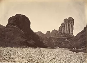Afong Lai Gallery: Piled Stone Mountain Near Sing Chang, ca. 1869. Creator: Afong Lai