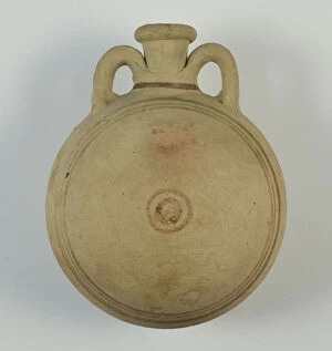 20th Dynasty Gallery: Pilgrim Bottle, Egypt, New Kingdom-Third Intermediate Period, Mid-Dynasty 18-21 (abt