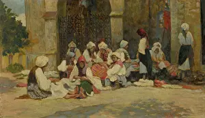 Pilgrimage Prints: On a pilgrimage in Levoca, 1918. Creator: Florian Milan