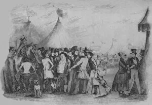 Egan Gallery: Pilgrims of Hampton Races, c1839. Artist: Pierce Egan the Elder