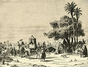 Muslims Gallery: Pilgrims Journeying to Mecca, 1890. Creator: Unknown