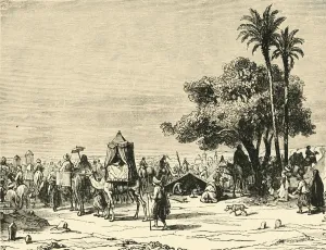 Pilgrims Journeying to Mecca, 1890. Creator: Unknown Pilgrims Journeying to Mecca, 1890. Creator: Unknown