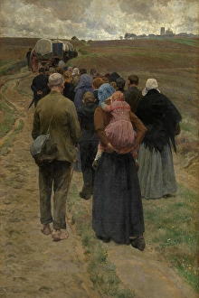 Pilgrimage Prints: Pilgrims at the Moor, 1903-1905. Creator: Frans van Leemputten