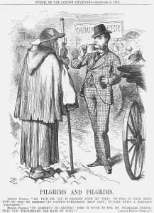 Pilgrims and Pilgrims, 1873. Artist: Joseph Swain