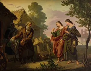 Visitor Prints: Pilgrims Visiting Piast, 1865. Creator: Korneli Szlegel