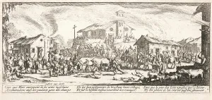 Displacement Prints: Pillage et incendie d'un village (Looting and Burning a Village)