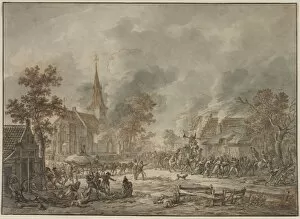Pillaging Soldiers, 1794. Creator: Dirk Langendijk (Dutch, 1748-1805)