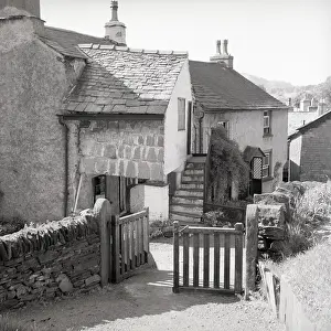 Stairs Prints: Pillar Cottage, Hawkshead, Lake District, c1955. Creator: Arthur Charles Kirby Ware