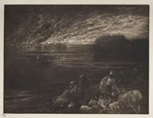 1818 1910 Prints: The Pillar of Salt. Creator: Francis Seymour Haden (British, 1818-1910)