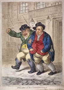 Gentlemans Club Gallery: Pillars of the Constitution: Three o Clock and a Cloudy Morning, 1809