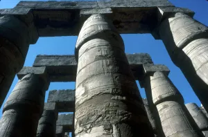 Pillars in the Great Hypostyle Hall, Temple of Amun, Karnak, Egypt, 14th-13th century BC