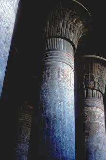 Pillars in the Hypostyle Hall, Temple of Khnum, Ptolemaic & Roman Periods Pillars in the Hypostyle Hall, Temple of Khnum, Ptolemaic & Roman Periods