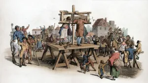 Law Enforcement Prints: A pillory, 1805. Artist: William Henry Pyne