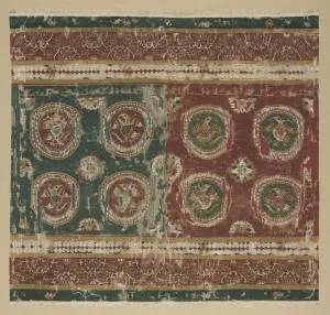 Pillow cover with Arabic inscription, 800s. Creator: Unknown