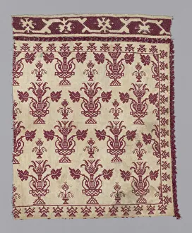 Linen Plain Weave Prints: Pillow Cover (Incomplete), Italy, 1601 / 50. Creator: Unknown