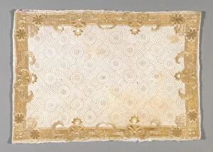 Bedclothes Gallery: Pillow Sham, England, c.1720. Creator: Unknown