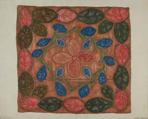 Cushion Cover Prints: Pillow Top, 1935 / 1942. Creator: Frank Maurer