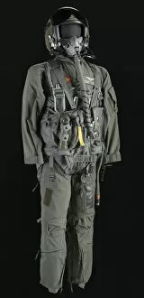 Uniforms Gallery: Pilot flight suit and gear owned by Charles F. Bolden, ca. 2000. Creator: Unknown