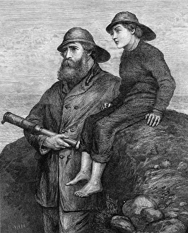 William Hollidge Prints: A Pilot on the Look Out, by A. H. Marsh, 1871. Creator: William Hollidge