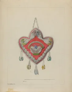 Pin Cushion, c. 1936. Creator: Edith Magnette