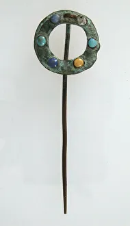 Cabochon Gallery: Pin, Late Roman, 3rd-4th century. Creator: Unknown