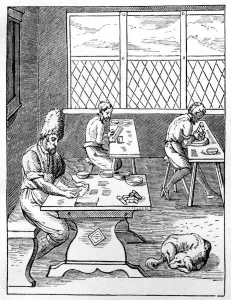 Needle Prints: Pin and needle maker, c1559-1591. Artist: Jost Amman