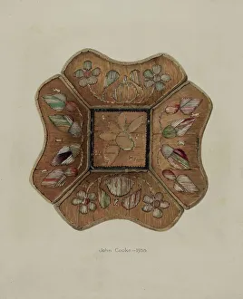 Colour Scheme Prints: Pin Tray, 1938. Creator: John Cooke