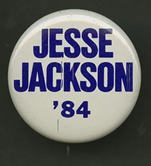 Pinback button for Jesse Jacksons 1984 presidential campaign, 1984