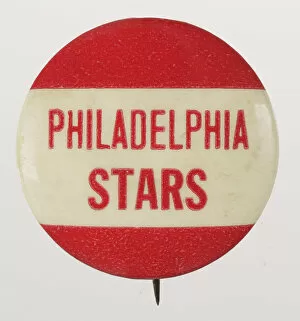 Racial Segregation Collection: Pinback button for the Philadelphia Stars, 1933 - 1952. Creator: Unknown