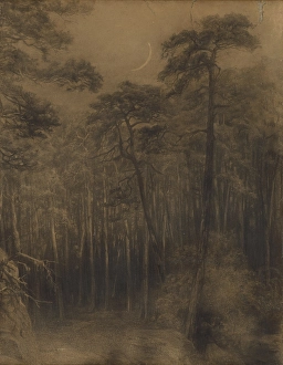 Crescent Moon Prints: Pine forest, 1892-1893. Creator: Ludovit Cordak
