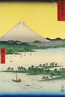 Fuji Prints: Pine Groves of Miho in Suruga, from the series Thirty-six Views of Mount Fuji