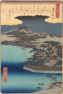 Pine Tree at Karasaki, 1857. 1857. Creator: Ando Hiroshige